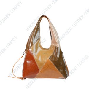 GLOSSY Patchwork handbag X2
