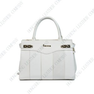 Stitching solid color PU tote