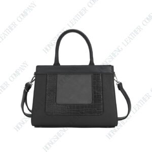 Stitching solid color PU tote X