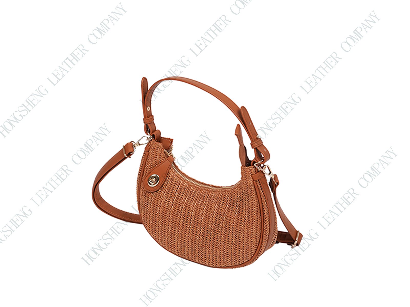 Natural straw bag x - Image 2