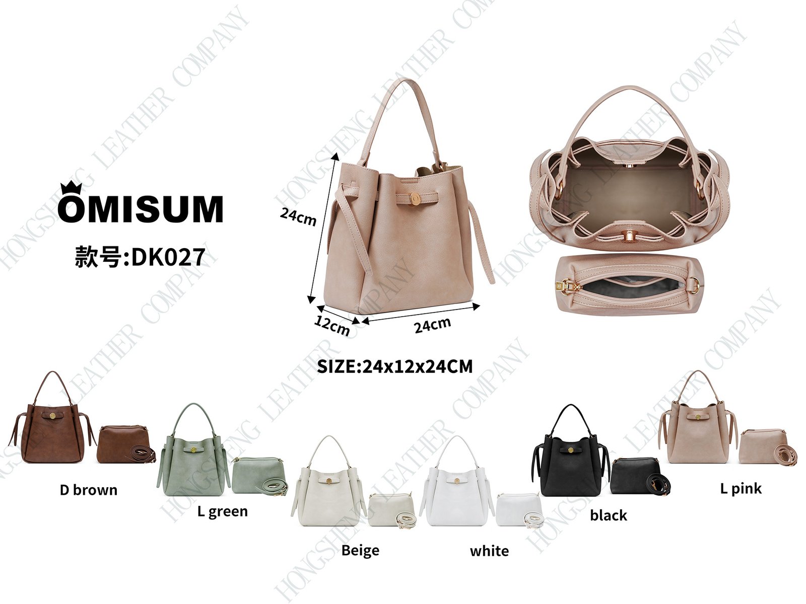 Drawstring bucket bag - Image 3